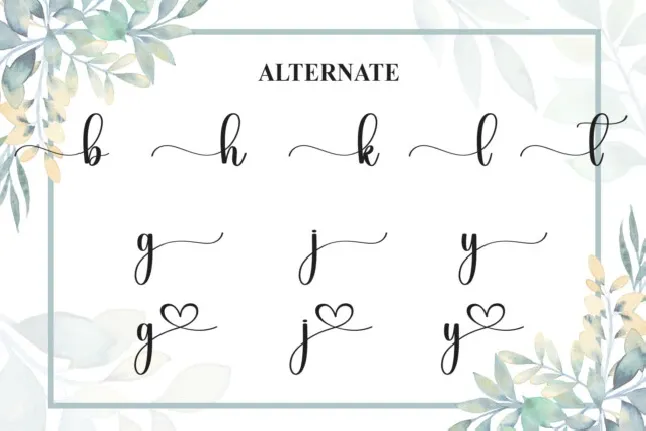 Lovely Baby Calligraphy font