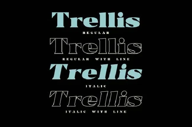 Trellis font