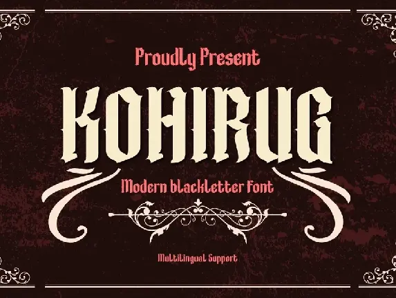 KOHIRUG font