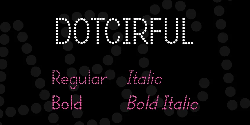 DOTCIRFUL font