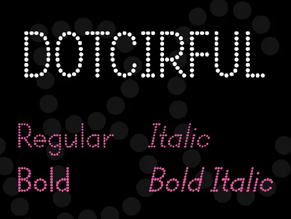 DOTCIRFUL font