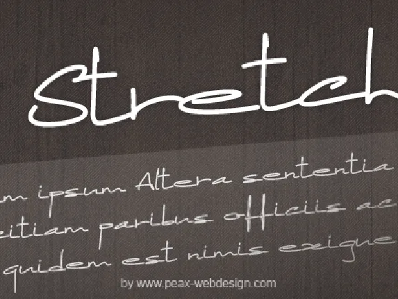 PWStretched font