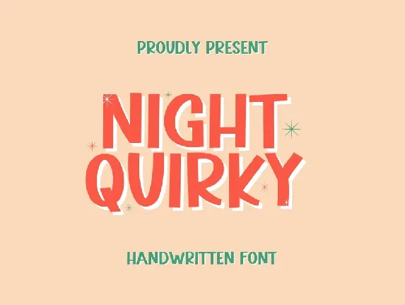 Night Quirky font