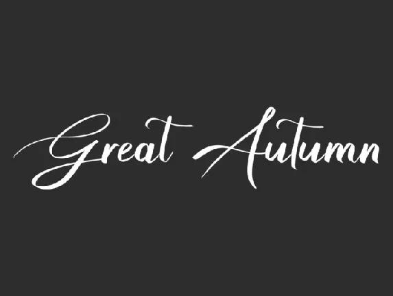 Great Autumn font