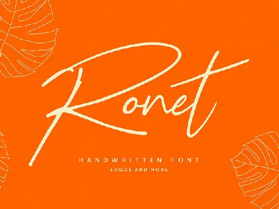 Ronet Script font