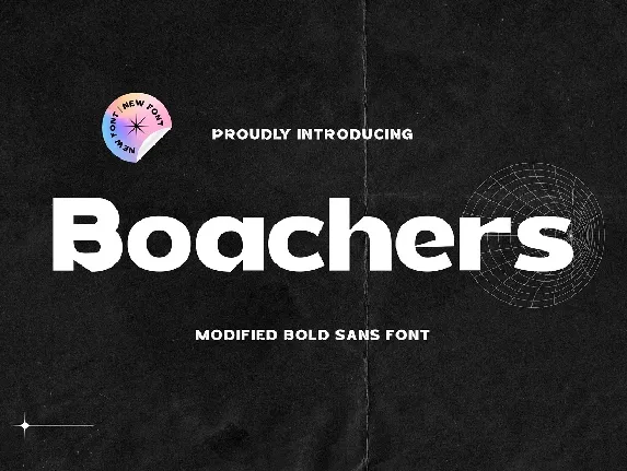 Boachers font