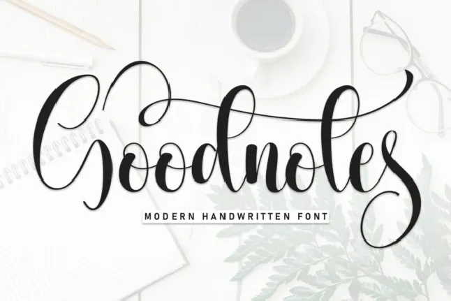 Goodnotes Script font