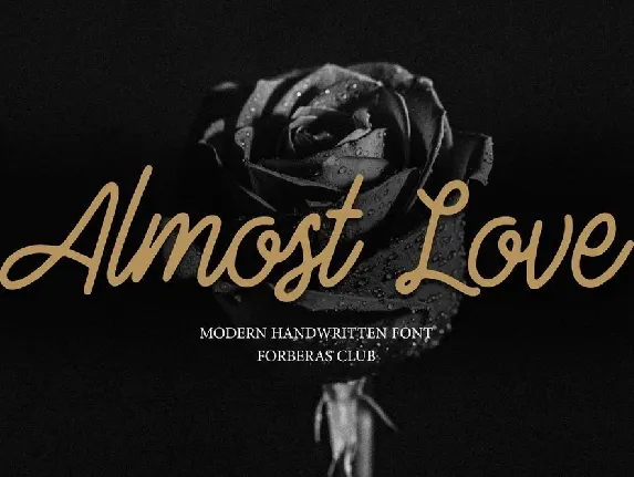 Almost Love font