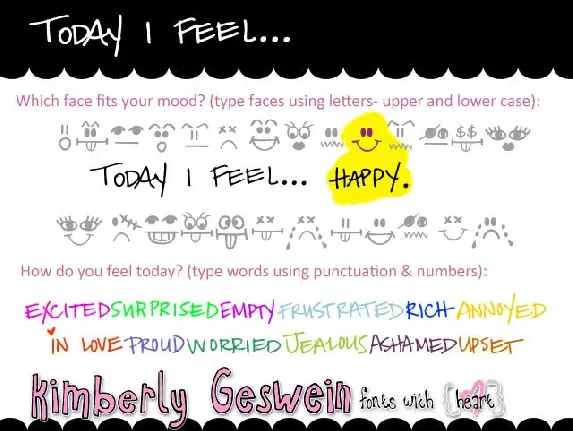 Today I Feel font