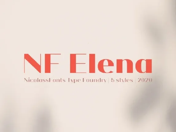 NF Elena font