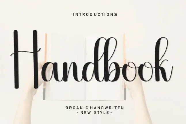 Handbook Script font