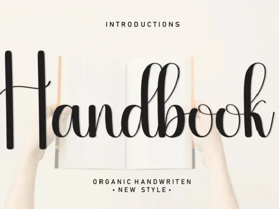 Handbook Script font