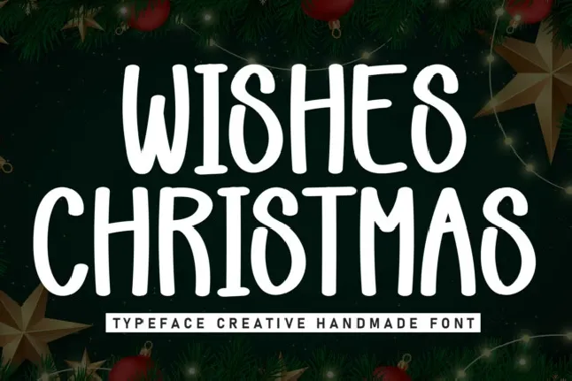 Wishes Christmas Script font