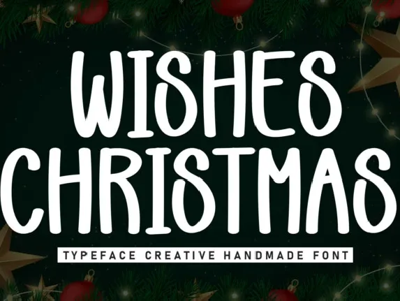 Wishes Christmas Script font