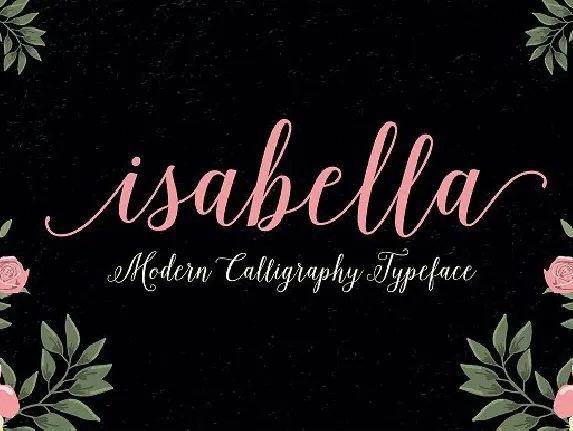 Isabella Script font