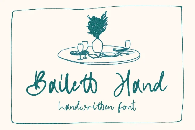 Bailett Hand DEMO font