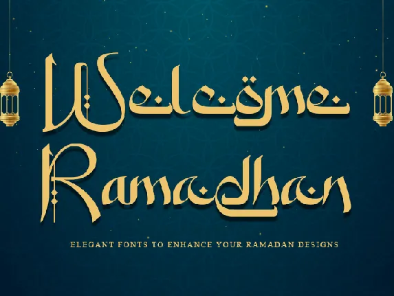 Welcome Ramadhan-Personal use font