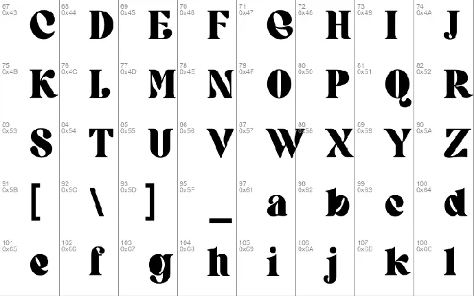 Juvenilia font