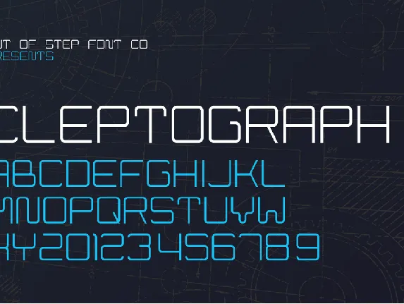 Cleptograph font