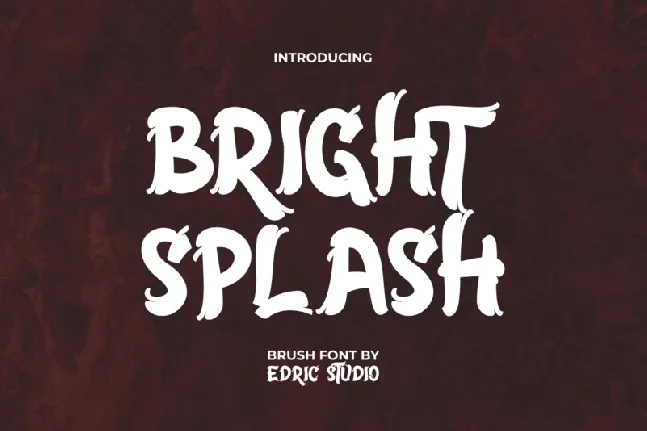 Bright Splash font