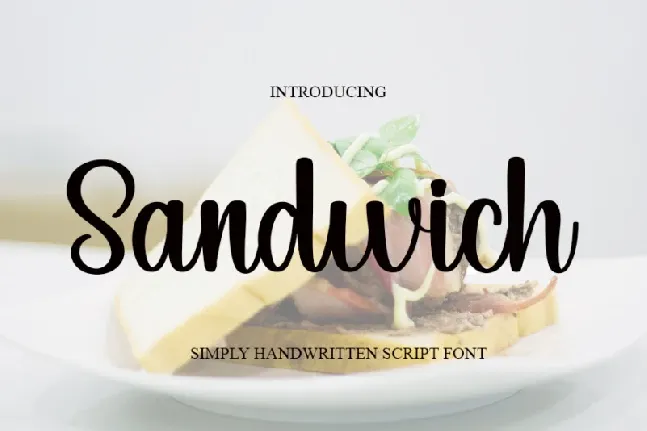 Sandwich Typeface font