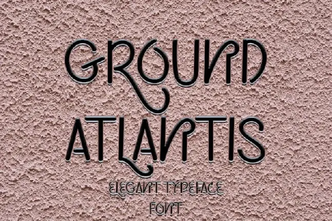 Ground Atlantis Display font