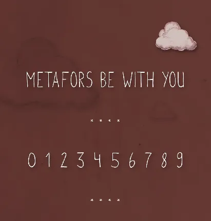 Metafors font