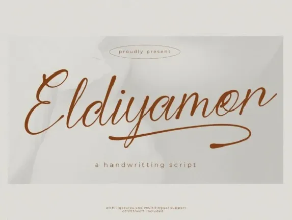 Eldiyamor font