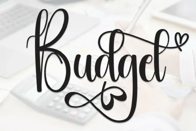 Budget Calligraphy font