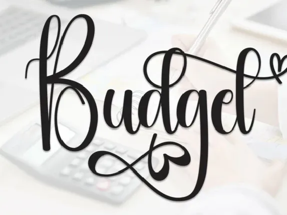 Budget Calligraphy font