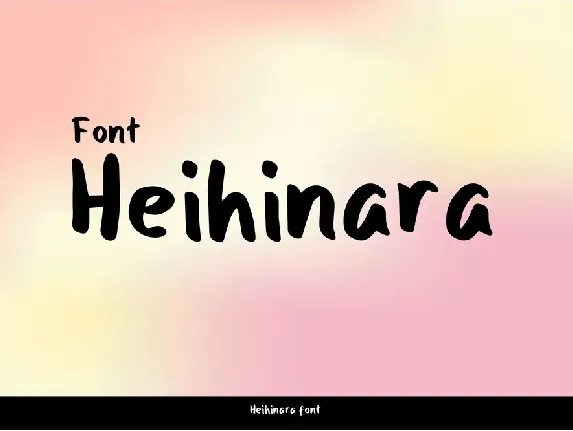 Heihinara font