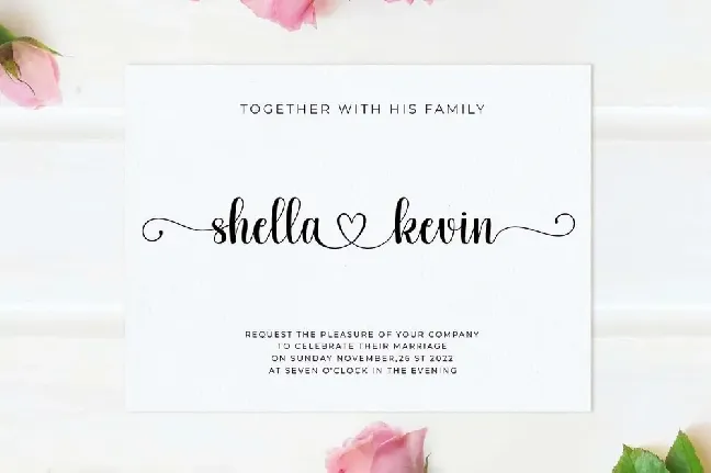 girl love Script font