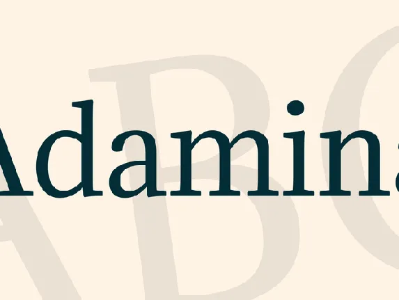 Adamina font