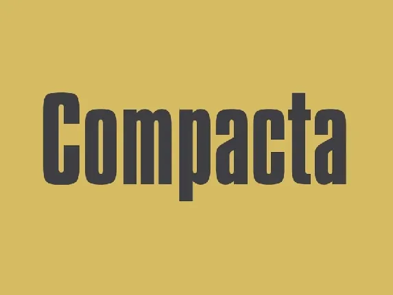 Compacta font