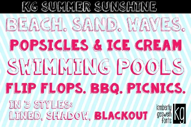 KG Summer Sunshine font