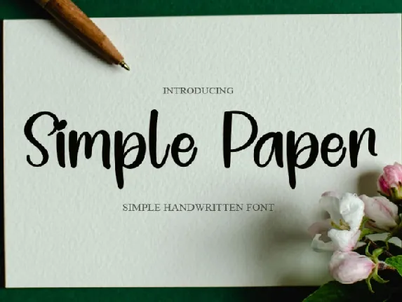 Simple Paper font