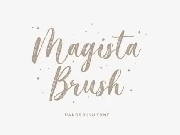 Magista Brush font