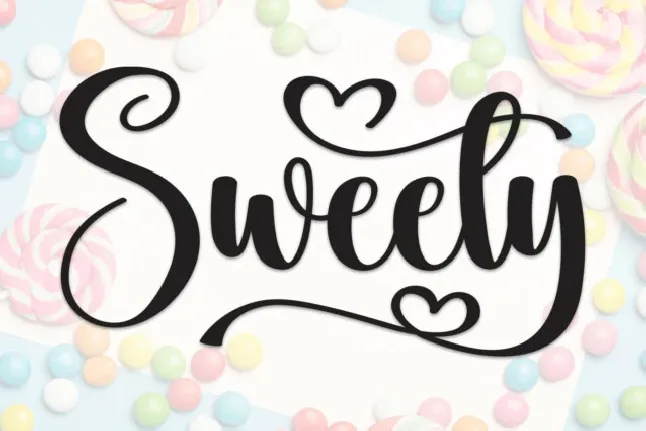 Sweety Script font