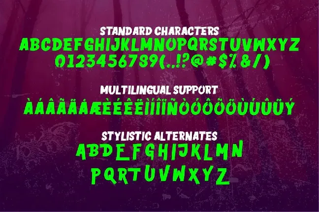 Horror Vision Display font