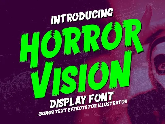 Horror Vision Display font