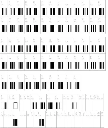 3 of 9 Barcode font