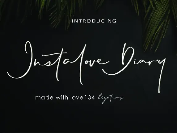 Instalove Diary font