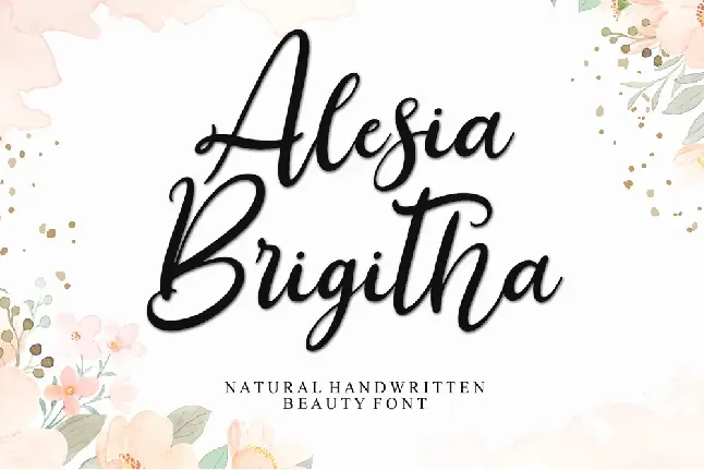 Alesia Brigitha font