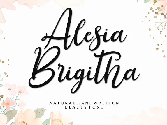 Alesia Brigitha font