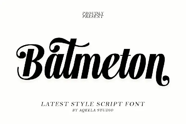 Batmeton font