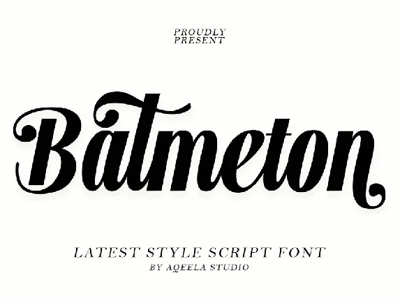 Batmeton font