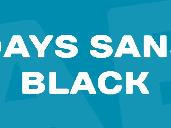 Days Sans Black font