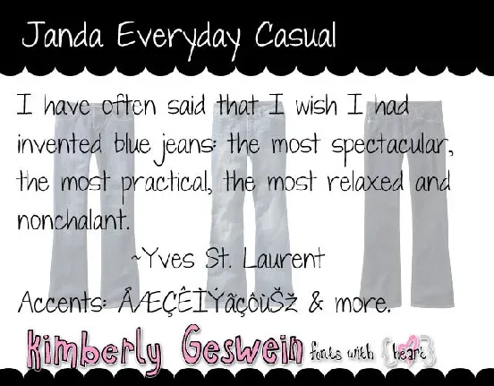 Janda Everyday Casual font