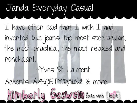 Janda Everyday Casual font