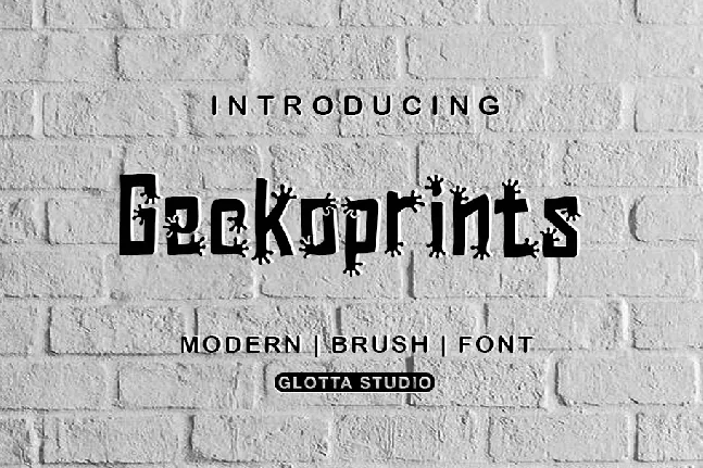 Geckoprint font